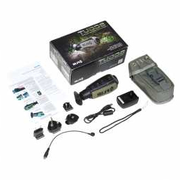 photo de la boite du monoculaire thermique flir scout 2 et du contenu de sa boite