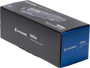 photo de la boite du monoculaire à vision thermique helion xp38 du fabricant pulsar
