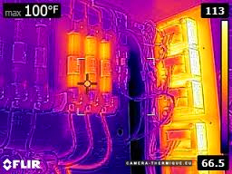 illustration montrant une capture d'écran faite avec la caméra thermique flir e8