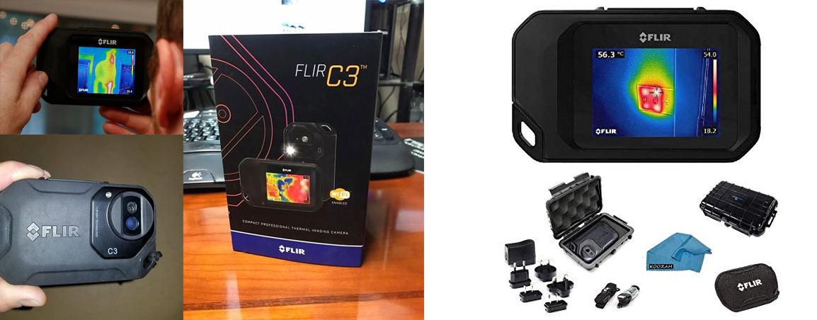 photos de la camera thermique flir c3