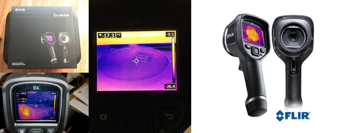 photos de la camera thermique FLIR E4