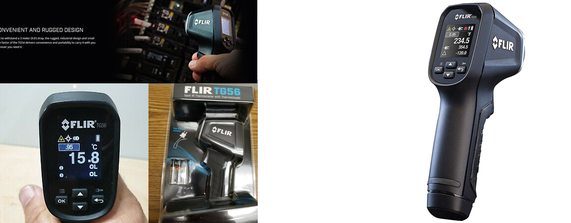 photos du thermometre infrarouge flir tg56