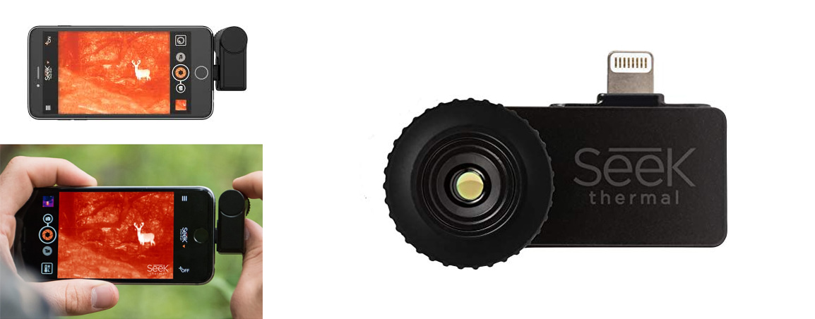 photos de la camera thermique pour smartphone seek xr