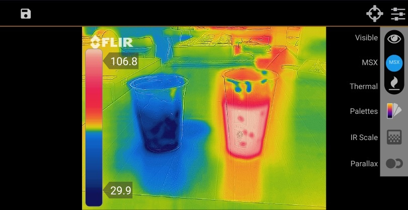 photo app flir one pro pour smartphone